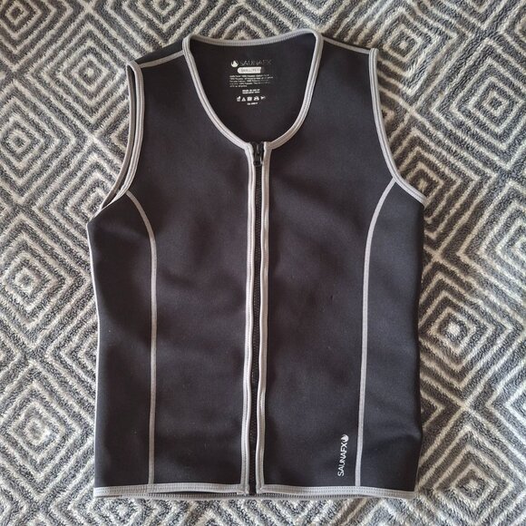 SAUNAFX Black Neoprene Slimming Sauna Vest - Women's Size S/P - Picture 1 of 7